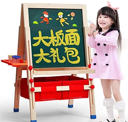 イーゼル 子供用お絵かきボード 両面マグネットブラケット 小さな黒板ライティングボード 子供用お