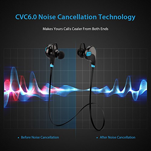 Auriculares Inalambricos Bluetooth Deportivos In Ear, Mpow Swift Cascos con Micrófono y Cancelación de Ruido