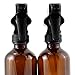 8oz Amber Glass Boston Round Spray Bottles (2 Pack); w/Heavy Duty Mist & Stream Sprayers Perfect for Essential Oil Blends