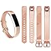 Vancle Bands Compatible with Fitbit Alta HR and Fitbit Alta, Newest Sport Wristbands with Secure Metal Buckle for Fitbit Alta HR/Fitbit Alta, Blue/Gold/Rose-Gold, Small