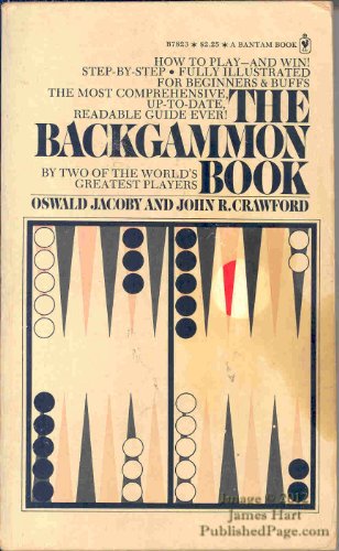 The Backgammon Book 0553078232 Book Cover