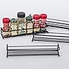 GEEDIAR-Spice-Racks-Organiser-4-Tier-Hanging-Stainless-Steel-Spice-Racks-Wall-Mounted-with-Adhensive-Stickder-Screws-Kitchen-Pantry-Shelf-for-Spices-and-Condiments-Spice-Jars-Black GEEDIAR Spice Racks Organiser - 4 Tier Hanging Stainless Steel Spice Racks Wall Mounted with Adhensive Stickder & Screws…