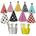 Wubao Birthday Party Hats Fun Party Hats Set for Kids and Adults 11PCS