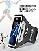 Newst Galaxy S8 SPORTS ARMBAND - for Running, Cycling, Workouts or any Fitness Activity. Fits Galaxy S6, S6 Edge, S5 - Sweat Proof, Build in Key + Credit Cards - Black - for Men & Women by DanForce