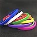 GOGO 100 Pcs Thin Silicone Wristbands for Adults, 1/5