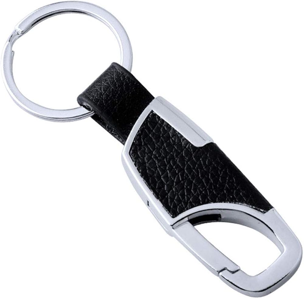 Keychains, Men's metal leather car keychain at Amazon Men’s Clothing store