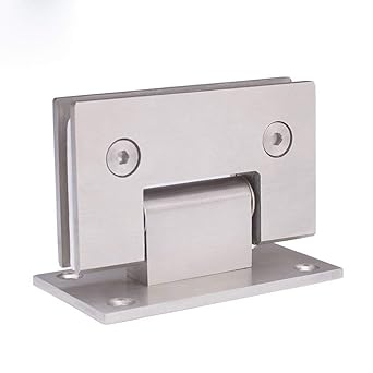 Amazon Co Jp 堅塁金物 強化ガラス丁番ステンレス蝶番浴室シャワードアドアバットヒンジ ガラス板取付タイプ 1セット 90度 産業 研究開発用品