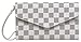 Krosslon Rfid Travel Passport Wallet for Women Slim Holder Wristlet Document Organizer (14# White Checker)
