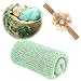 Newborn Baby Photography Props - Long Ripple Wrap Blanket and Lace Beads Headband (Green, OneSize)
