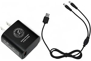 Educator Dual Lead Charger for Series ET, ME, FT, BP, PG, UL, and RX-1000 Training and Bark Collars with Round Charging Ports