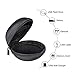 GLCON 2 Pack Small Electronic Zipper Case - Shockproof Hard EVA Storage Pouch for Airpods, Earphones, Earbuds, Adapter, Cable, Charger, Headset - Black