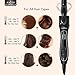 5 in 1 Curling Iron and Curling Wand Set with 5 Interchangeable Barrels, Anjou Hair Curler Set with Tourmaline Ceramic Coating (Adjustable Temperature 250°F - 410°F, Heat Resistant Glove & Travel Bag)