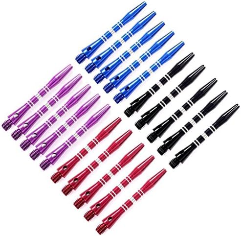4 colors 20pcs Medium Aluminum Dart Shafts Dart Stems Wholesale 46mm