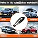 HOTOR Car Vacuum, Corded Car Vacuum Cleaner High Power for Quick Car Cleaning, DC 12V Portable Auto Vacuum Cleaner for Car Use Only - Orange & Black