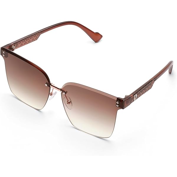 Lunettes De Soleil Hawk Violettes Surdimensionnées - Modèle Carré, Verres Gris, Occasion