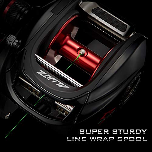 Piscifun Alijoz Baitcasting Fishing Reel, 300 Size Aluminum Frame ...