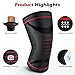 FOKEY Knee Brace, Knee Sleeve : Compression Support Protector Wrap Fit for Sports, Running, Jogging, Arthritis, ACL, Meniscus Tear, Joint Pain Relief and Injury Recovery Single - M