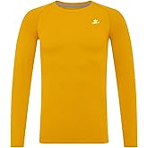 DEVOROPA Youth Boys Compression Shirt Long Sleeve Football Baseball Undershirt Quick Dry Sports Baselayer Crewneck