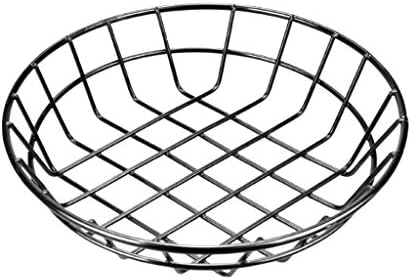 Blesiya Metal Fruit Basket Holder Kitchen Dinning Table Decor Fruit Chips Bowl (2 Sizes Available) - S