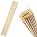 MalloMe XL Bamboo Skewers 30 Inch 100 pcs - 5mm Thick Bamboo Sticks - Heavy Duty Wooden Shish Kabob Skewers for Grilling - for Kebab BBQ Grill Hot Dog, Candy Apple Smores Sticks Wood Skewer Appetizers