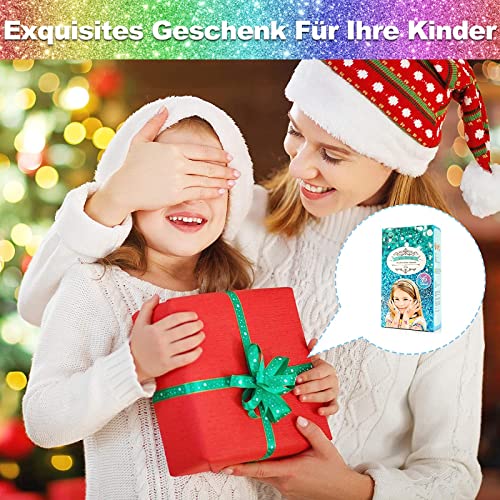Glitter Tattoo Set Children, Temporary Glitter Tattoos Children's Set - Glitter Craft Set Girls 4 6 8 10 12 Years with 36 Colours, 182 Stencils, 215 Rhinestones, Craft Gifts for Birthday, Parties