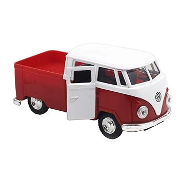 fire truck toy van pull back red