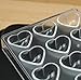 (21 Cavity) Heart Clear Polycarbonate Chocolate Mold Jelly Candy Making Mold cake decorating mold ice Tray mold
