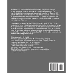 MATLAB. CALCULO DIFERENCIAL. Una y varias variables.: Ejemplos y ejercicios resueltos (Spanish Edition)