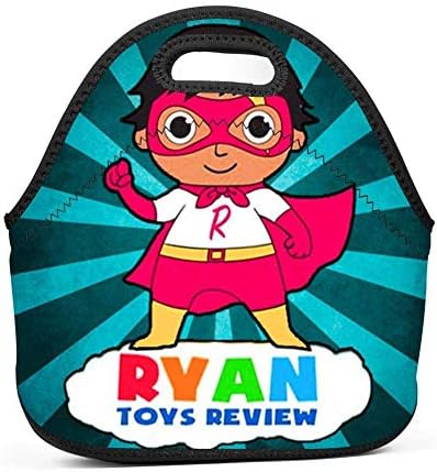 cenfiddxz Neoprene Waterproof Toys_Ryan Reviews Reusable Insulating Lunch Bag Adult Child Infant Nurse Lunch Box11x5.5x11.4 (inch)