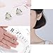 I'S ISAACSONG 925 Sterling Silver Healing Green Moonstone Crystal Charm Love Heart Pendant Necklace and Earring Jewelry Set for Women (Green Moonstone Heart Charm Jewelry Set)