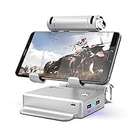 NBLYW Mouse and Keyboard Converter, Portable Phone Holder, Mobile Fps Game Controller for Android Smartphone Tablet,100% PC Gaming Experience