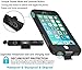 CellEver Waterproof Case for iPhone 6 / 6s, Shockproof IP68 Certified SandProof Snowproof Full Body Protective Cover - (Black)