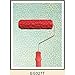 7Inch Embossed Moire Painting Roller with Plastic Handle for Wall Decoration