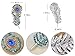 Alilang Clear Green Phoenix Peacock Bird Feather Brooch Pin Crystal Rhinestone Broches Broaches
