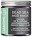 O Naturals Dead Sea Mud Mask with French Green Clay 100% Natural Vegan Cleansing Face & Body Mask. Exfoliating, Absorbing Excess Oils, Reducing Acne, Promoting Circulation & Tightening Pores. 8.45 oz.
