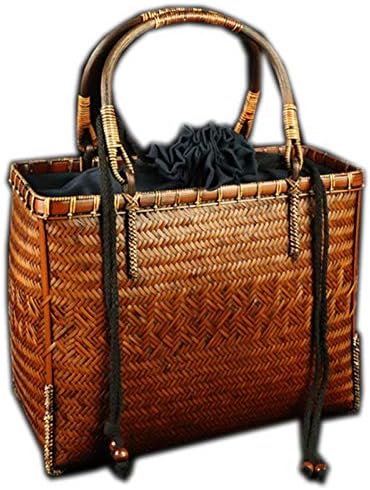 Amazon Garudaショップ カゴバッグ レディース竹編み上げ 手作りバスケット 自然素材編みかご 手上げトートバック 買い物カゴ 海水浴 旅行用 夏 花火大会 大容量 品番1566 茶色 ノーブランド品 カゴバッグ Amazon Garudaショップ カゴバッグ レディース竹編み上げ 手作りバスケット 自然素材編みかご 手上げトートバック 買い物カゴ 海水浴 旅行用 夏 花火大会 大容量 品番1566 茶色 ノーブランド品 カゴバッグ