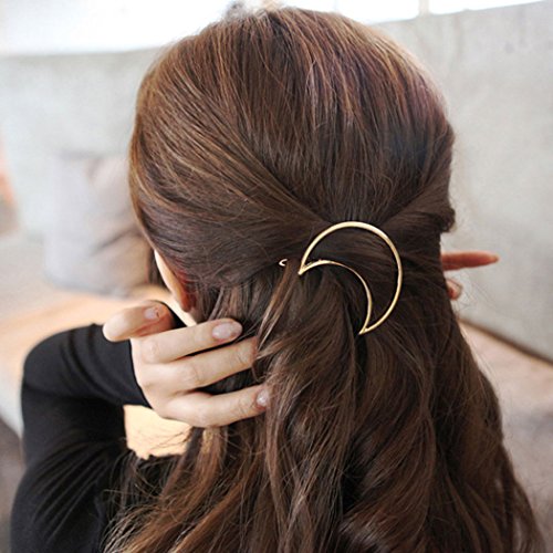 image for Fascigirl Hair Clip for Women 8 Pcs Hair Barrettes Hair Pins Moon Tria