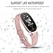 Fitness Tracker, DG2CHU Waterproof Activity Tracker with Heart Rate Monitors Pedometer and Sleep Monitor Calorie Counter Watch, fashion Smart Band for Women (Rose Gold)
