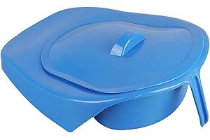 Teruyol Elderly Bedpan Large Bed Pan Pee Container Heavy Duty for Men Women Nursing Home Use