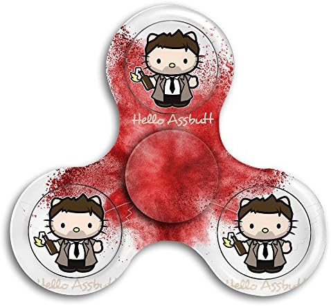 EDC Fingertip Gyroscope Hello Assbutt Anti-Anxiety 360 Spinner Helps Focusing Fidget Toys