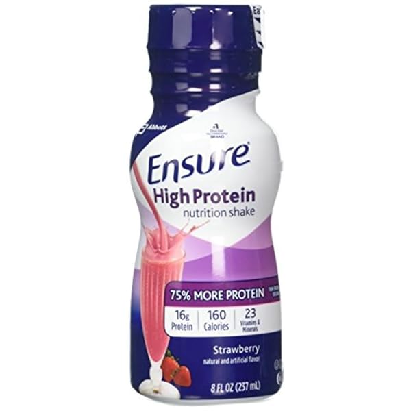 ENSURE HIGH PROTEIN NUTRITION SHAKE, STRAWBERRY, 6 COUNT