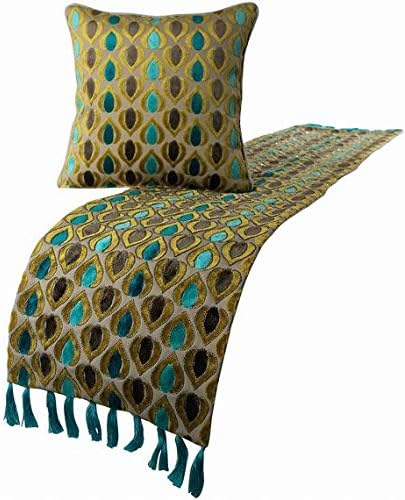 Inch 18 X 53 Runner Bed Handmade Designer Decorative Homecentric The King Dye And Tie Yellow Living Home Warmer Foot Linen Bed Quilting Velvet Viscose Printed In Scarf Bed