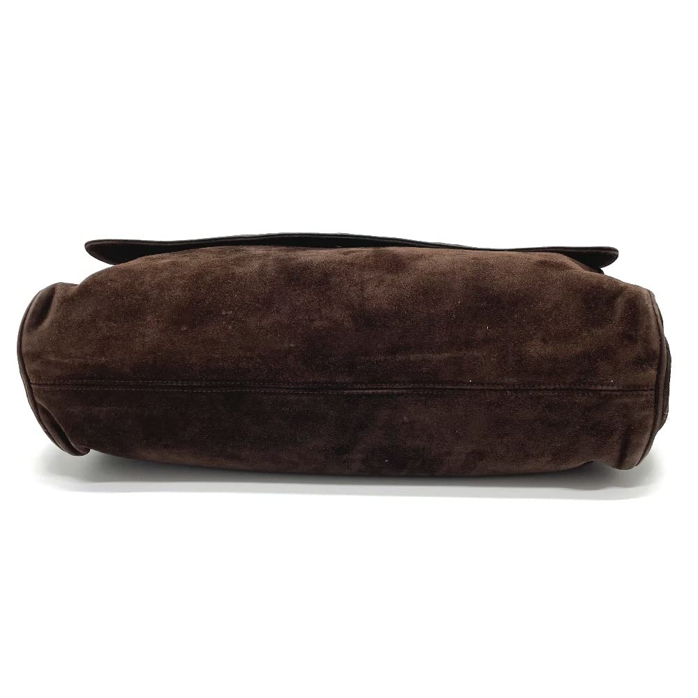 CHANEL Triple Coco CC Coco Mark One Shoulder Messenger Bag Shoulder Bag Suede Women's Used, Braun