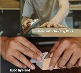 Aventurine 12pc Sandpaper 800-5000 Grit Wet Dry 9x3.6 Inch Auto Metal Wood view 5