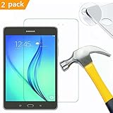 [2 Pack] Walle Shop Samsung Galaxy Tab A 10.1 Screen Protector - [Tempered Glass] [Bubble Free] [9H Hardness] 2.5D Scratch Resistant Screen Protector for Galaxy Tab A 10.1 Inch (SM-T580)