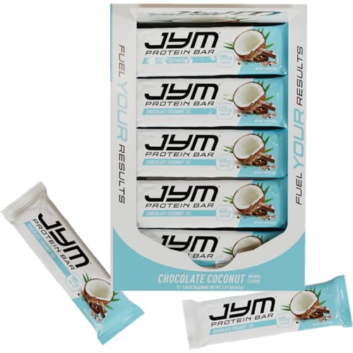 JYM PROTEIN BAR, COCONUT CHOCOLATE, MACRO FRIENDLY, GUILT FREE SNACK, FOR MEN & WOMEN