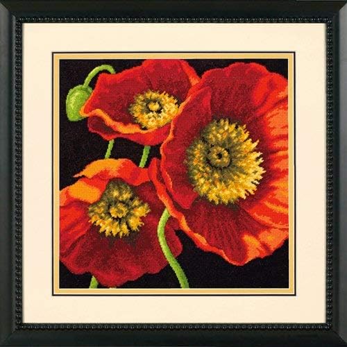 Dimensions "Red Poppy Trio Needle Point Kit, Multi-Colour, 1 - Image 3