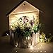 HAHOME Connectable String Lights, 66Ft 200LED Fairy Lights Plug in with Remote Warm White for Bedroom,Wedding,Christmas Décor