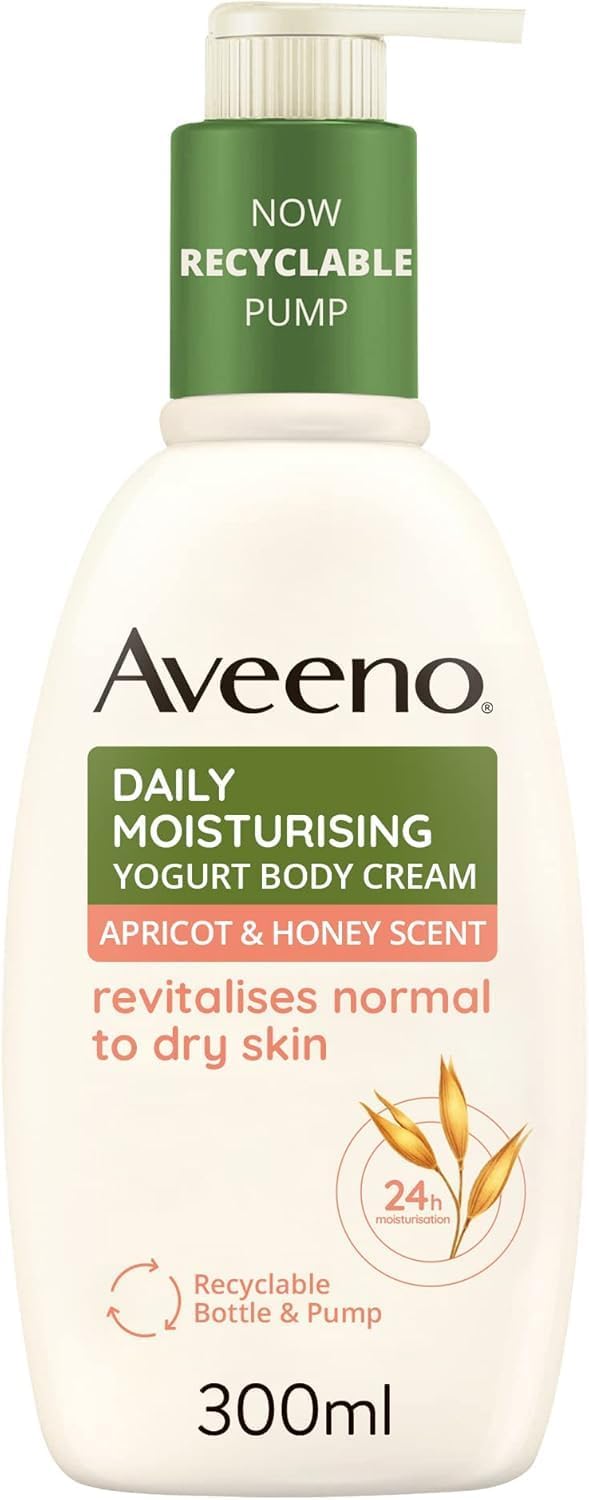 Aveeno Daily Moisturising Yogurt Body Cream Apricot Honey 300ml