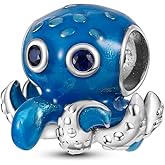 PANPOKI Sea Turtle 925 Sterling Silver Charms for Bracelets and Necklace Dangle Pendants Starfish Seashell Dolphin Shark Mermaid Bead Jewelry Present for Women Family Friends